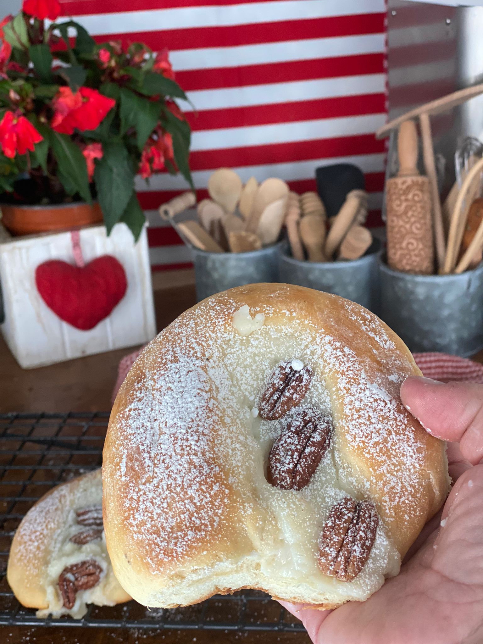 Brioche con crema di latte